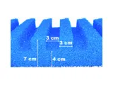 Pena za filter modra T-profil