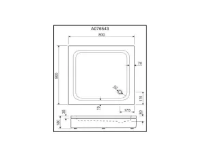 Tuš kadi Aquaestil PROJECTA